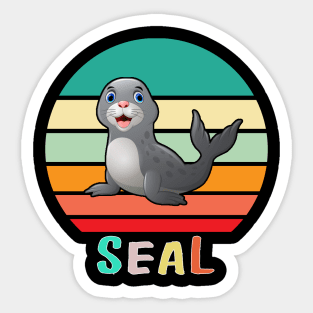 Vintage Retro Seal Sticker